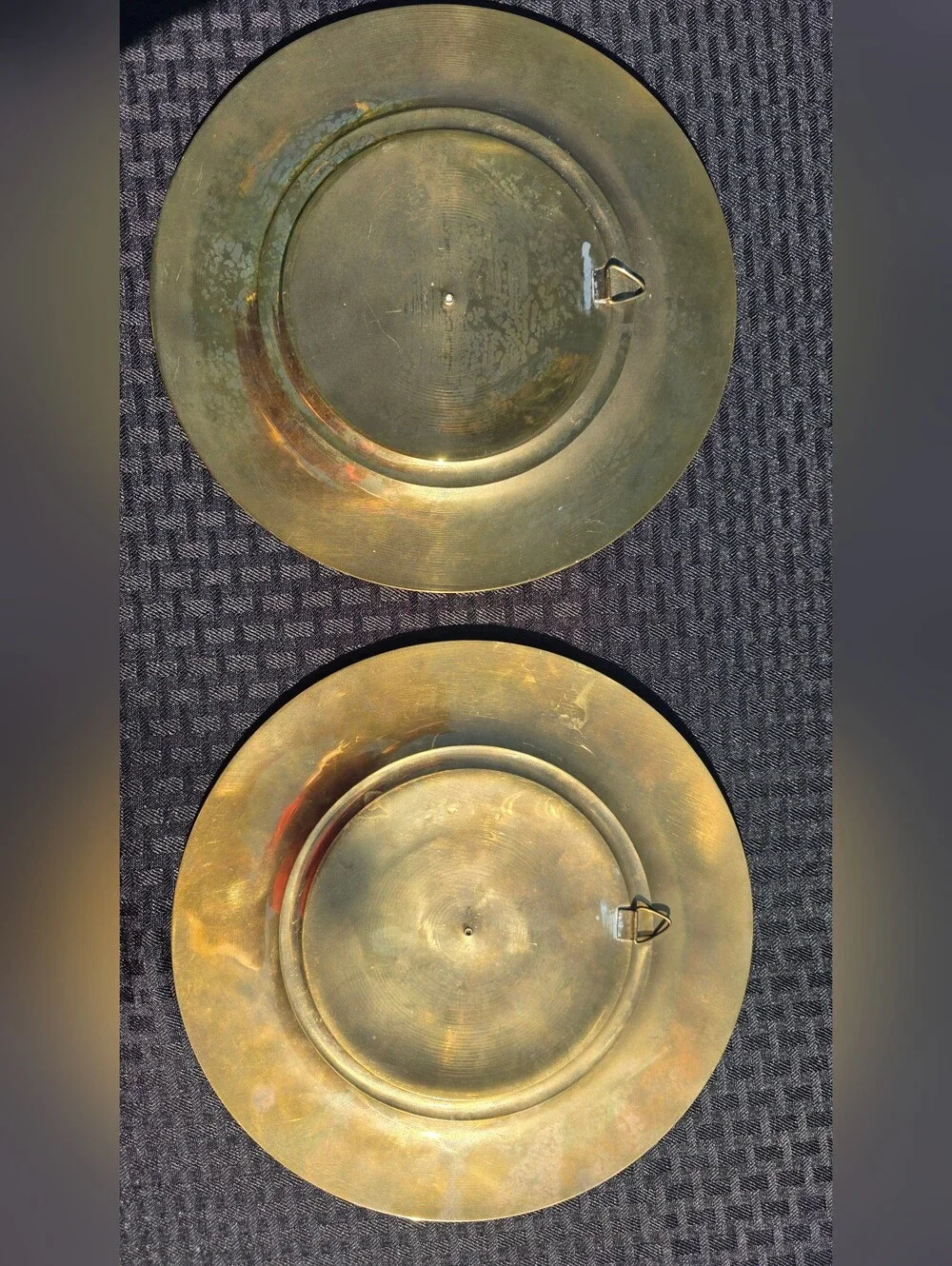 Vintage Indian Brass Wall Plates - Shiva & Ganesha (Set or Separate)